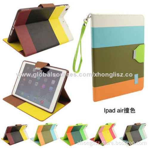 Hot Sales Colorful PU Matching Design for iPad 3, OEM & ODM are Welcome